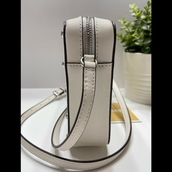 NEW Michael Kors Stud Crossbody Leather Bag White - Picture 8 of 10